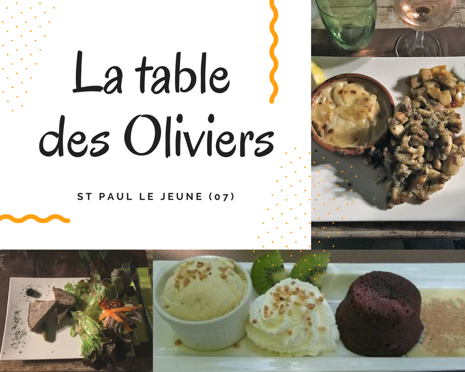 La table des Oliviers