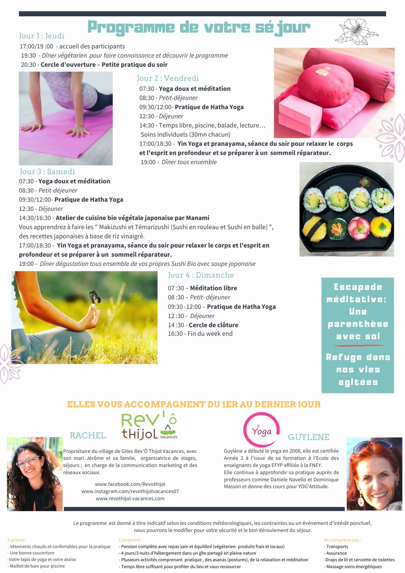 programme yoga (2) programe séjour yoga sud ardèche
